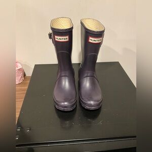 Hunter Purple Rain Boots Size 6